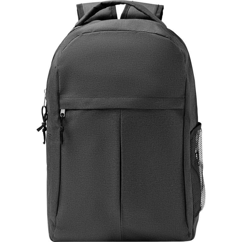 Two-Tone RPET Backpack_BLACK_front