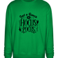 Hocus Pocus Design - Comfort Essential Unisex Sweater_MEADOW GREEN_front