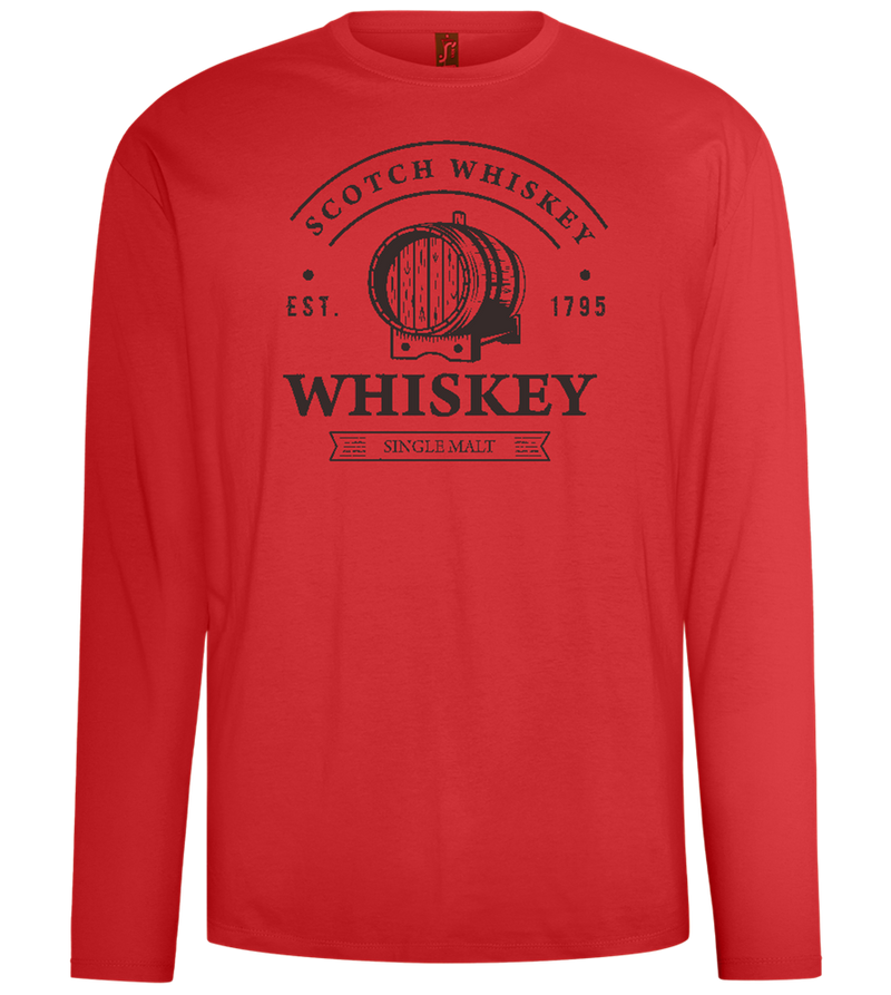 Scotch Whiskey Design - Comfort men's long sleeve t-shirt_RED_front