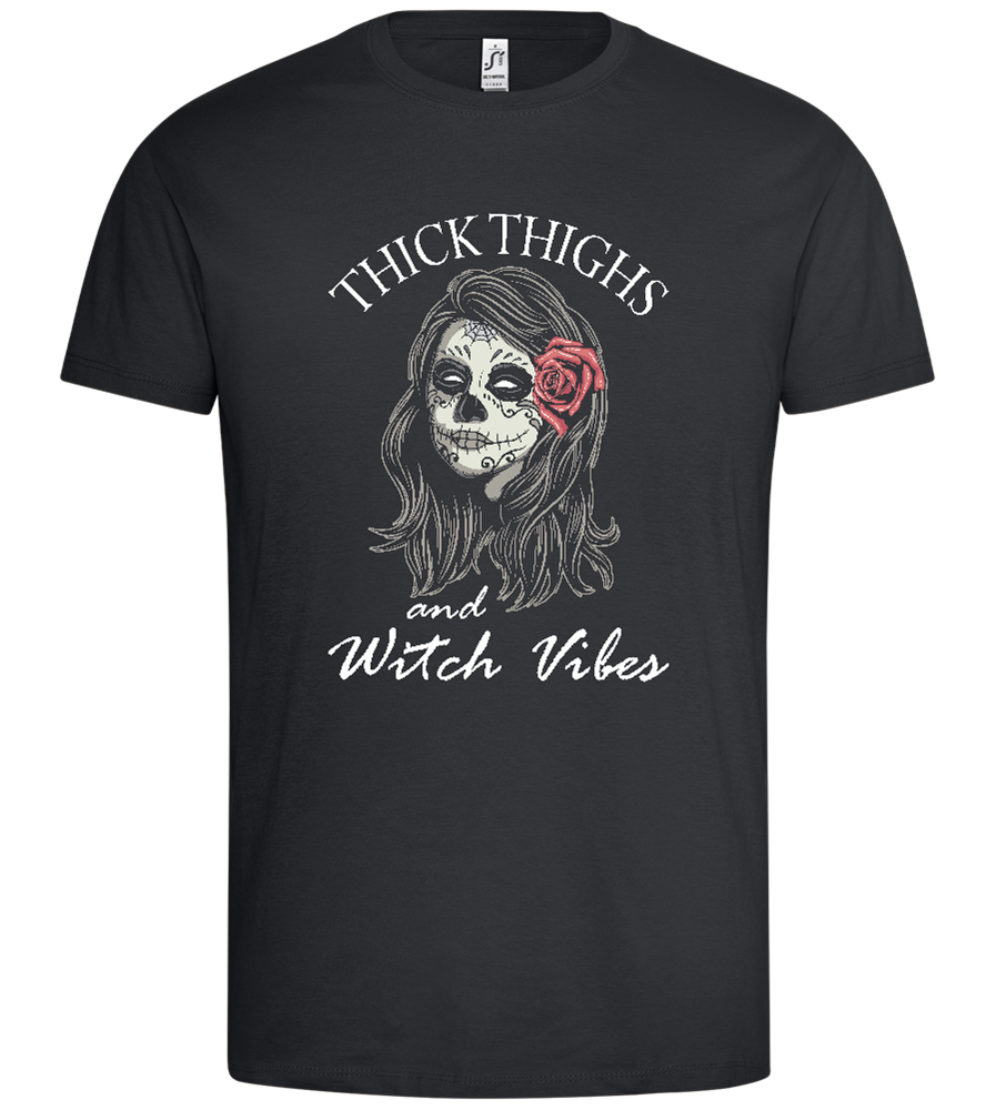 Witch Vibes Design - Premium men's t-shirt_DARK GRAY_front