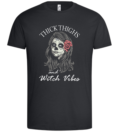 Witch Vibes Design - Premium men's t-shirt_DARK GRAY_front