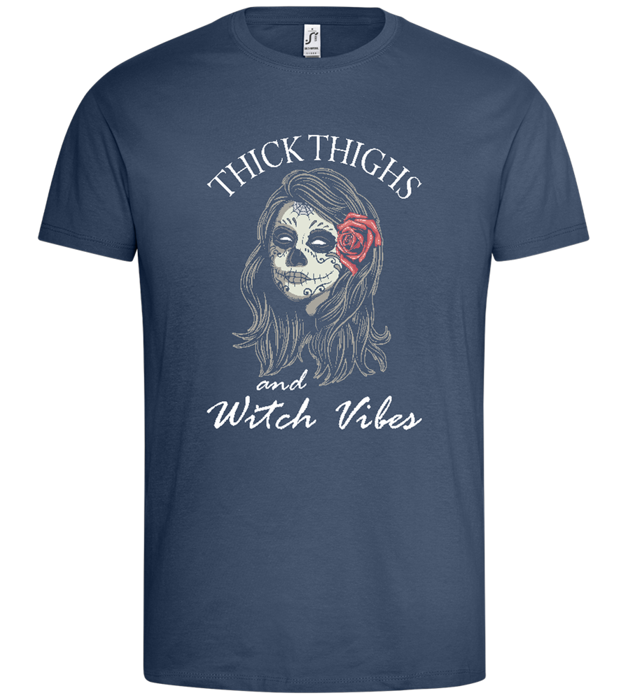 Witch Vibes Design - Premium men's t-shirt_DENIM_front