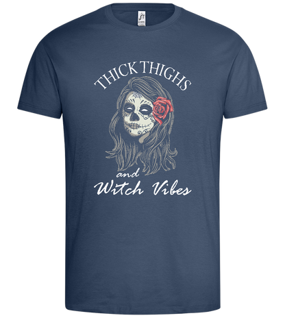 Witch Vibes Design - Premium men's t-shirt_DENIM_front