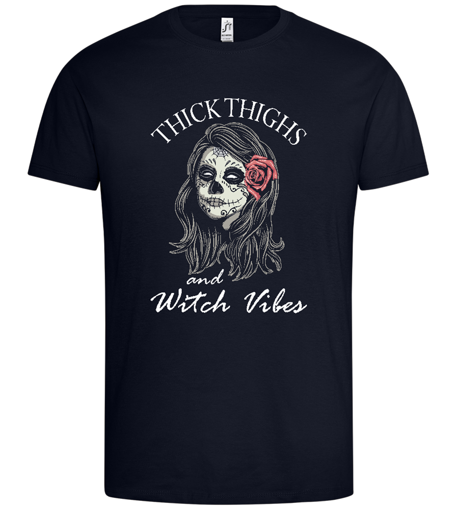 Witch Vibes Design - Premium men's t-shirt_FRENCH NAVY_front