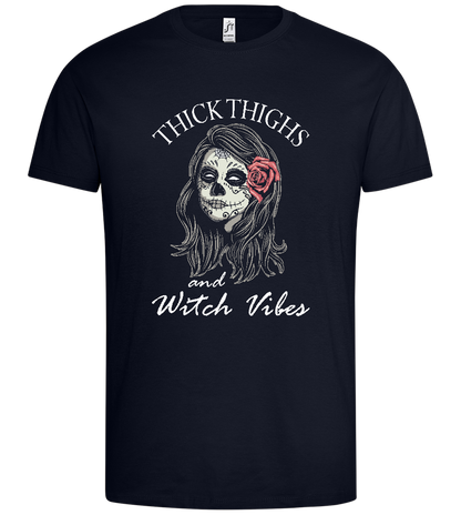 Witch Vibes Design - Premium men's t-shirt_FRENCH NAVY_front