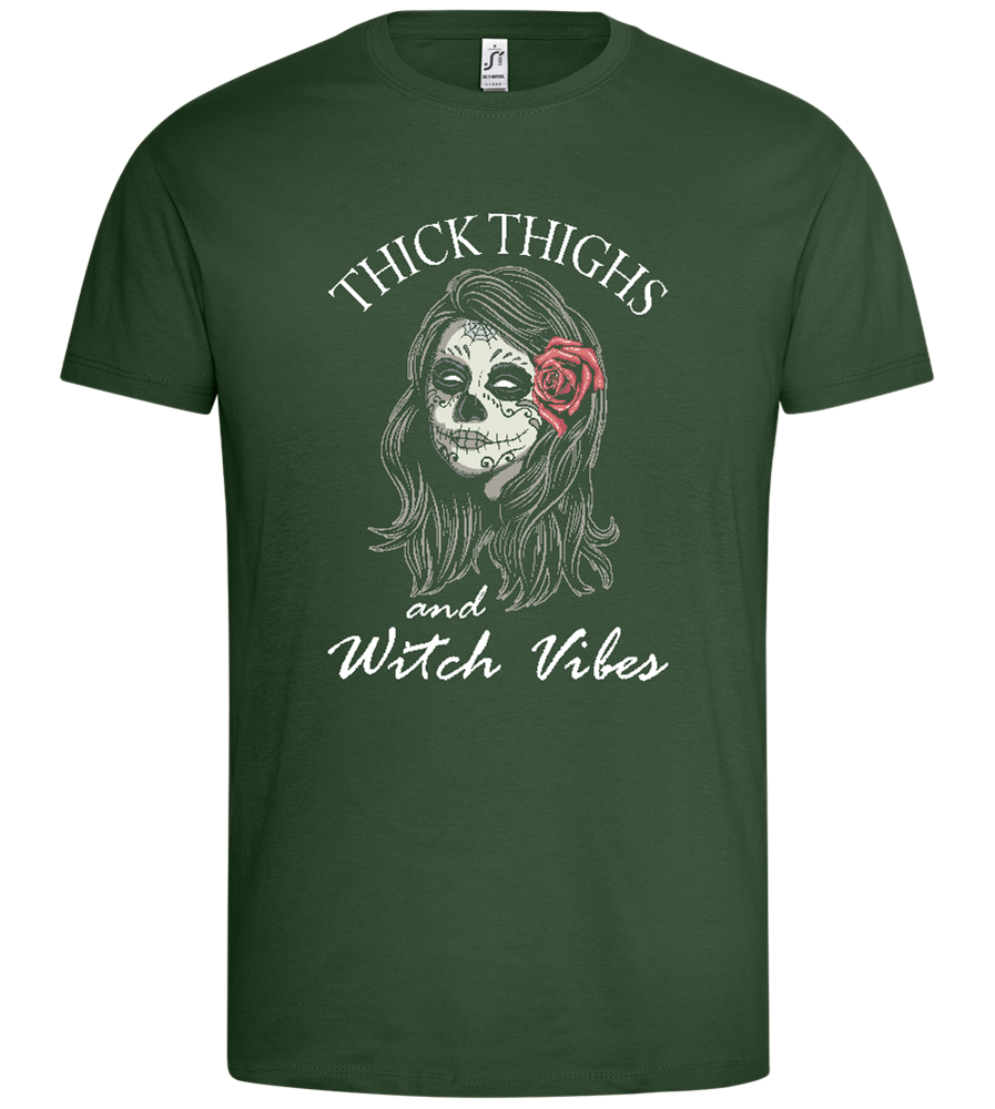 Witch Vibes Design - Premium men's t-shirt_GREEN BOTTLE_front