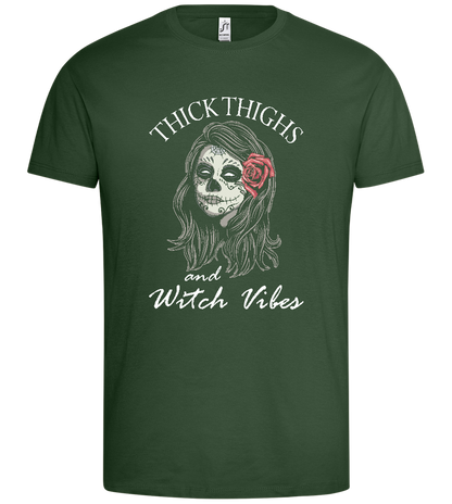 Witch Vibes Design - Premium men's t-shirt_GREEN BOTTLE_front