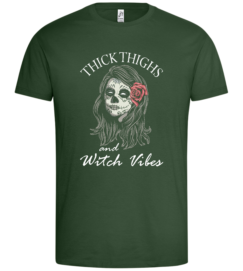 Witch Vibes Design - Premium men's t-shirt_GREEN BOTTLE_front