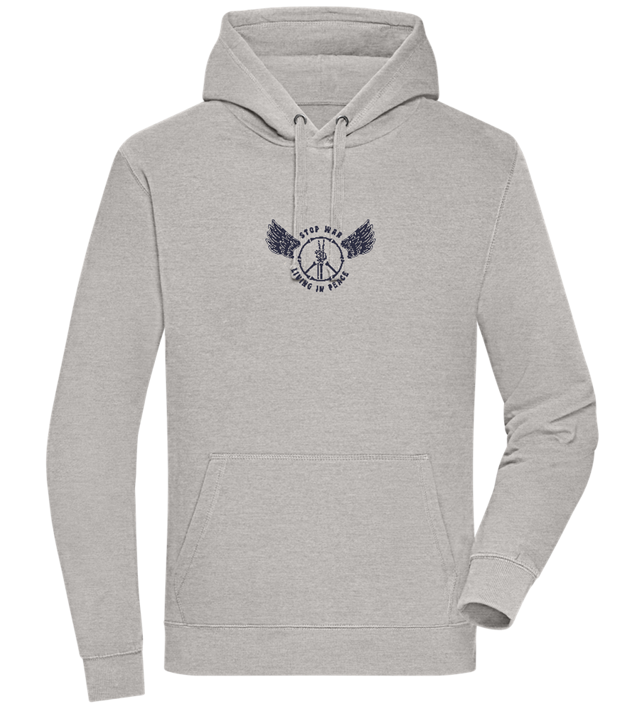 Living In Peace Design - Premium unisex hoodie_ORION GREY II_front