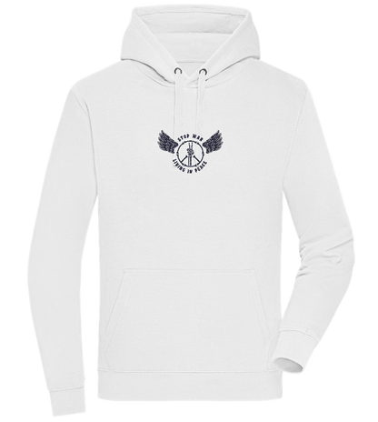 Living In Peace Design - Premium unisex hoodie_WHITE_front