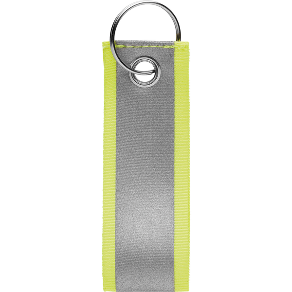Reflective Safety Keychain_NEON YELLOW_front