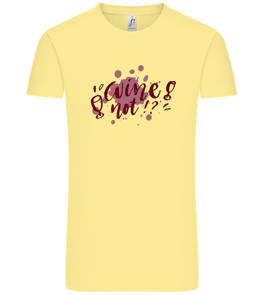 Wine Not Design - Comfort Unisex T-Shirt_AMARELO CLARO_front