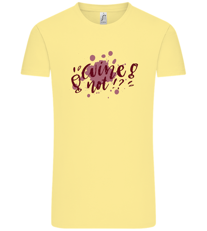 Wine Not Design - Comfort Unisex T-Shirt_AMARELO CLARO_front