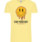 Stay Positive Smiley Design - Comfort Unisex T-Shirt_AMARELO CLARO_front