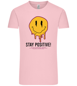 Stay Positive Smiley Design - Comfort Unisex T-Shirt