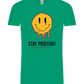 Stay Positive Smiley Design - Comfort Unisex T-Shirt_SPRING GREEN_front