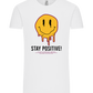 Stay Positive Smiley Design - Comfort Unisex T-Shirt_WHITE_front