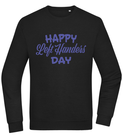 Happy Left Handers Day Design - Comfort Essential Unisex Sweater_BLACK_front