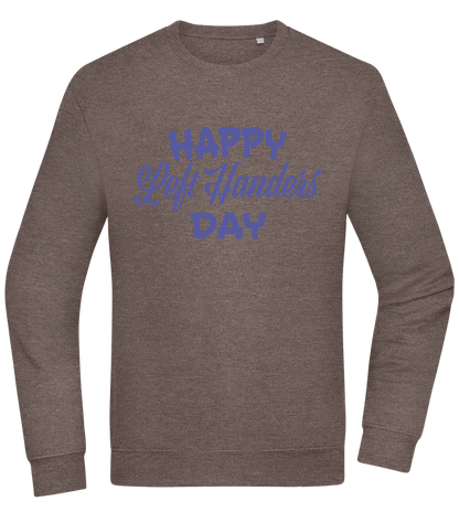 Happy Left Handers Day Design - Comfort Essential Unisex Sweater_CHARCOAL CHIN_front