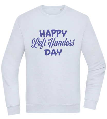 Happy Left Handers Day Design - Comfort Essential Unisex Sweater_CREAMY BLUE_front