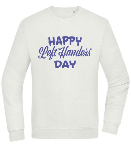 Happy Left Handers Day Design - Comfort Essential Unisex Sweater_CREAMY GREEN_front