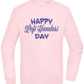 Happy Left Handers Day Design - Comfort Essential Unisex Sweater_LIGHT PEACH ROSE_front