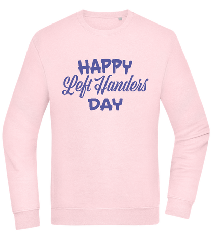 Happy Left Handers Day Design - Comfort Essential Unisex Sweater_LIGHT PEACH ROSE_front