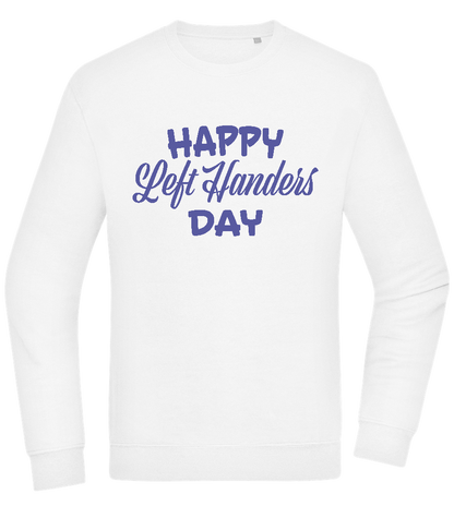 Happy Left Handers Day Design - Comfort Essential Unisex Sweater_WHITE_front