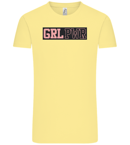 Girl Power 3 Design - Comfort Unisex T-Shirt_AMARELO CLARO_front
