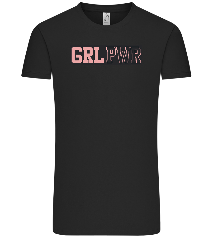 Girl Power 3 Design - Comfort Unisex T-Shirt_DEEP BLACK_front