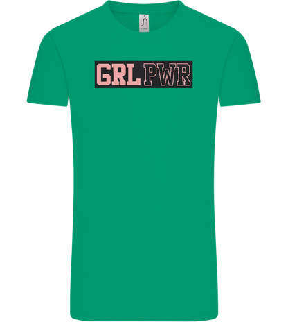 Girl Power 3 Design - Comfort Unisex T-Shirt_SPRING GREEN_front