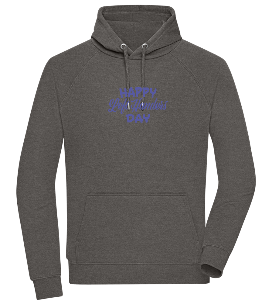 Happy Left Handers Day Design - Comfort unisex hoodie_CHARCOAL CHIN_front