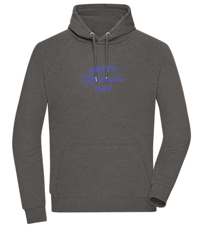 Happy Left Handers Day Design - Comfort unisex hoodie_CHARCOAL CHIN_front