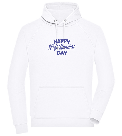 Happy Left Handers Day Design - Comfort unisex hoodie_WHITE_front