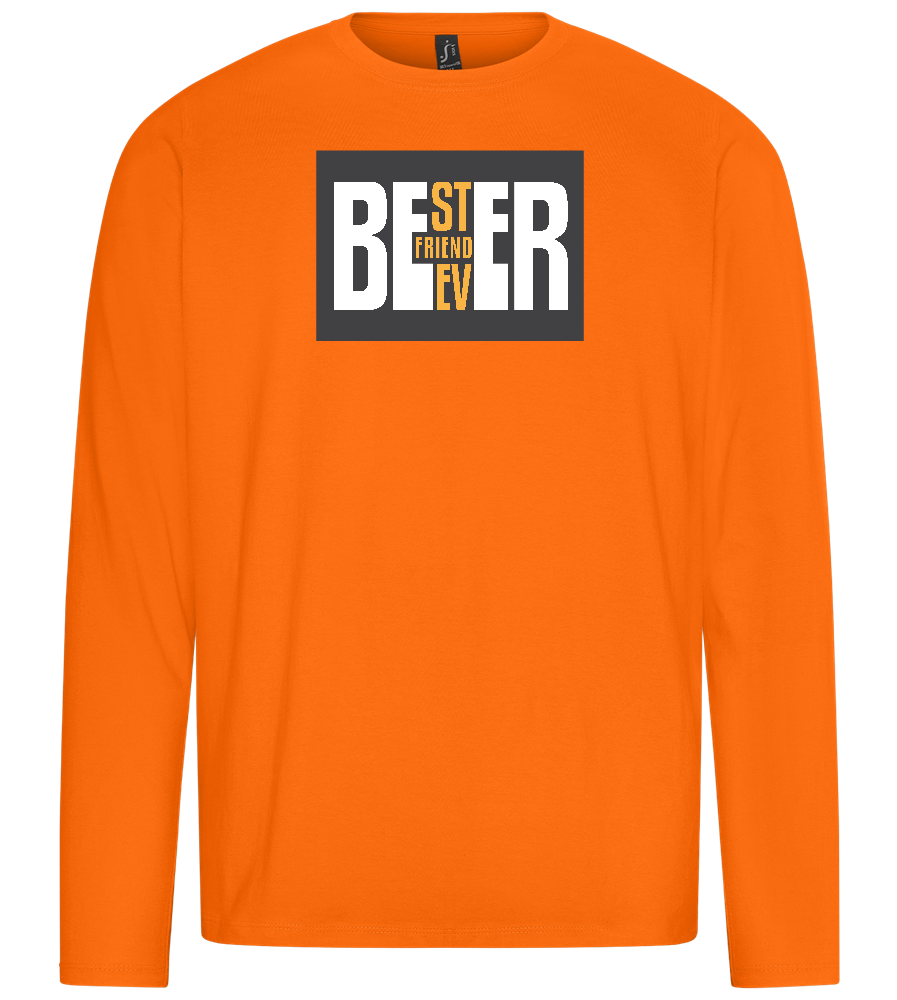 Beer Best Friend Design - Premium men's long sleeve t-shirt_ORANGE_front