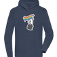 Rainbow Flag Skull Design - Premium unisex hoodie_DENIM CHINA_front