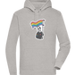 Rainbow Flag Skull Design - Premium unisex hoodie_ORION GREY II_front