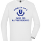 Kaffeeüberdosis Design - Comfort men's long sleeve t-shirt_WHITE_front