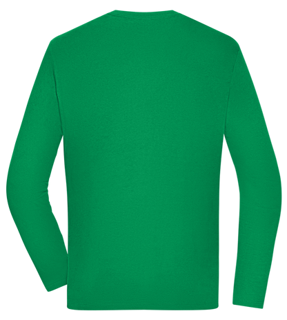 Kaffeeüberdosis Design - Comfort men's long sleeve t-shirt_MEADOW GREEN_back