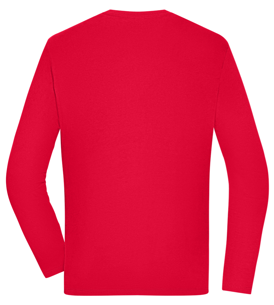 Kaffeeüberdosis Design - Comfort men's long sleeve t-shirt_RED_back