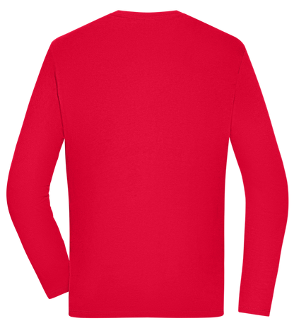 Kaffeeüberdosis Design - Comfort men's long sleeve t-shirt_RED_back