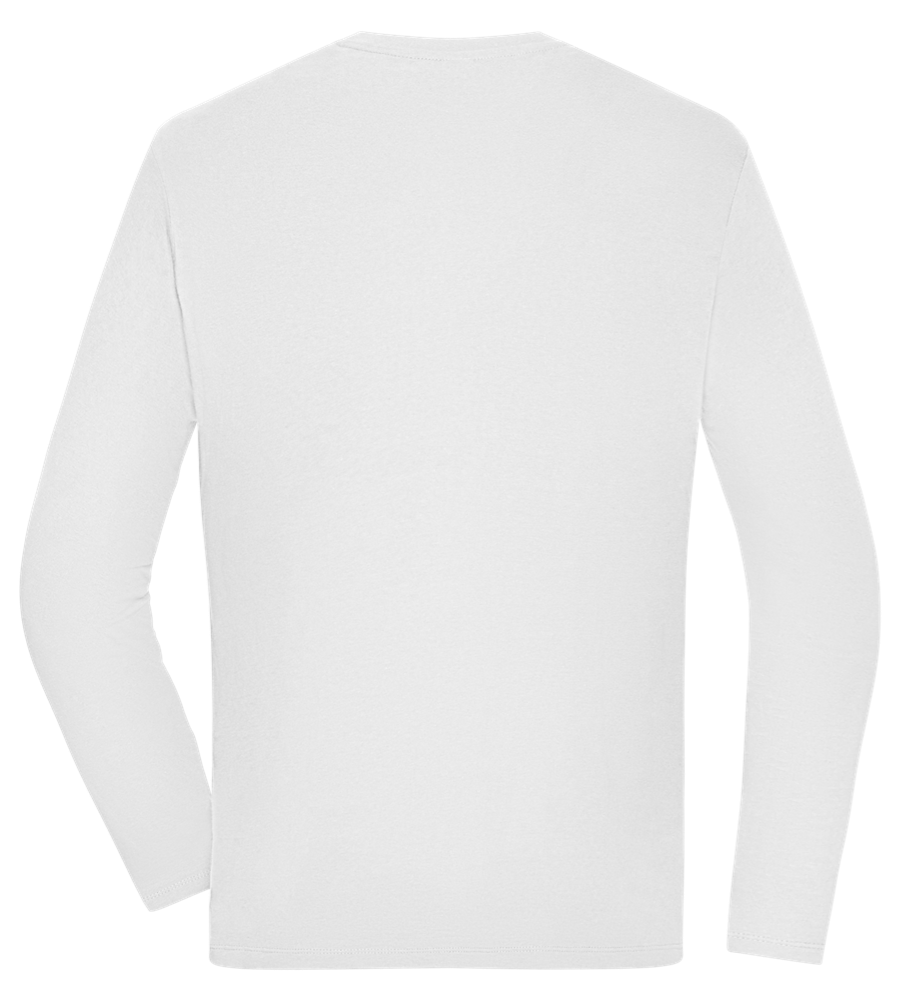 Kaffeeüberdosis Design - Comfort men's long sleeve t-shirt_WHITE_back