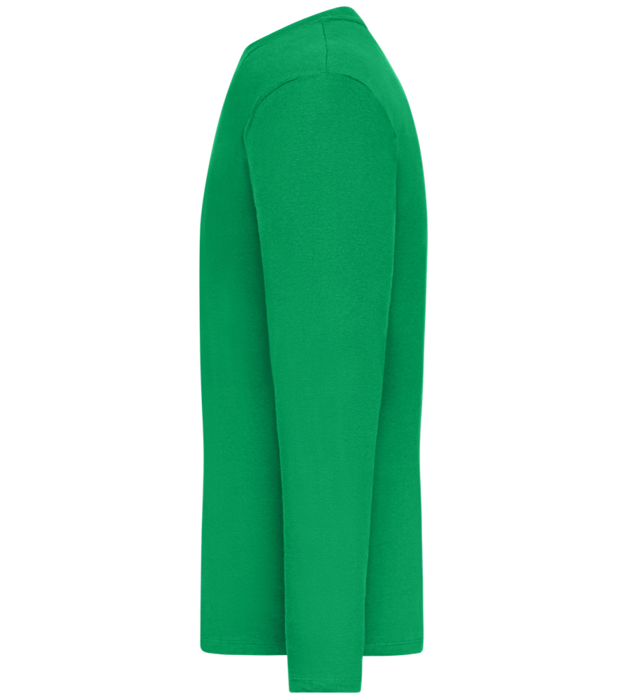 Kaffeeüberdosis Design - Comfort men's long sleeve t-shirt_MEADOW GREEN_left