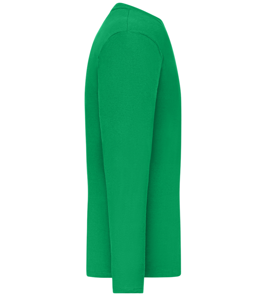 Kaffeeüberdosis Design - Comfort men's long sleeve t-shirt_MEADOW GREEN_right