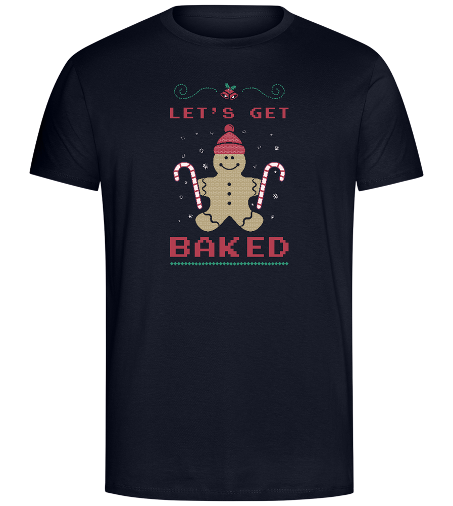 Let's Get Baked Design - Comfort Unisex T-Shirt_FRENCH NAVY_front