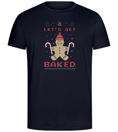 Let's Get Baked Design - Comfort Unisex T-Shirt_FRENCH NAVY_front