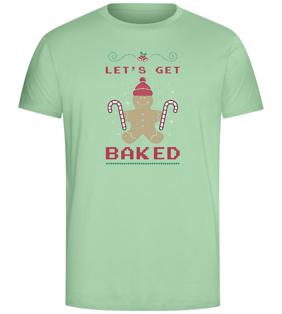 Let's Get Baked Design - Comfort Unisex T-Shirt_ICE GREEN_front