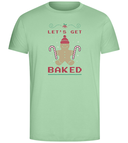 Let's Get Baked Design - Comfort Unisex T-Shirt_ICE GREEN_front