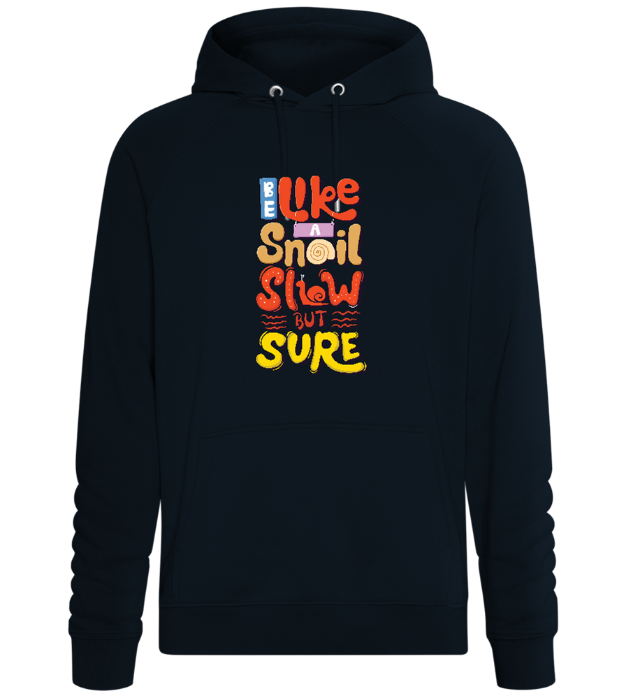 Slow but Sure Design - Comfort unisex hoodie_BLACK_front