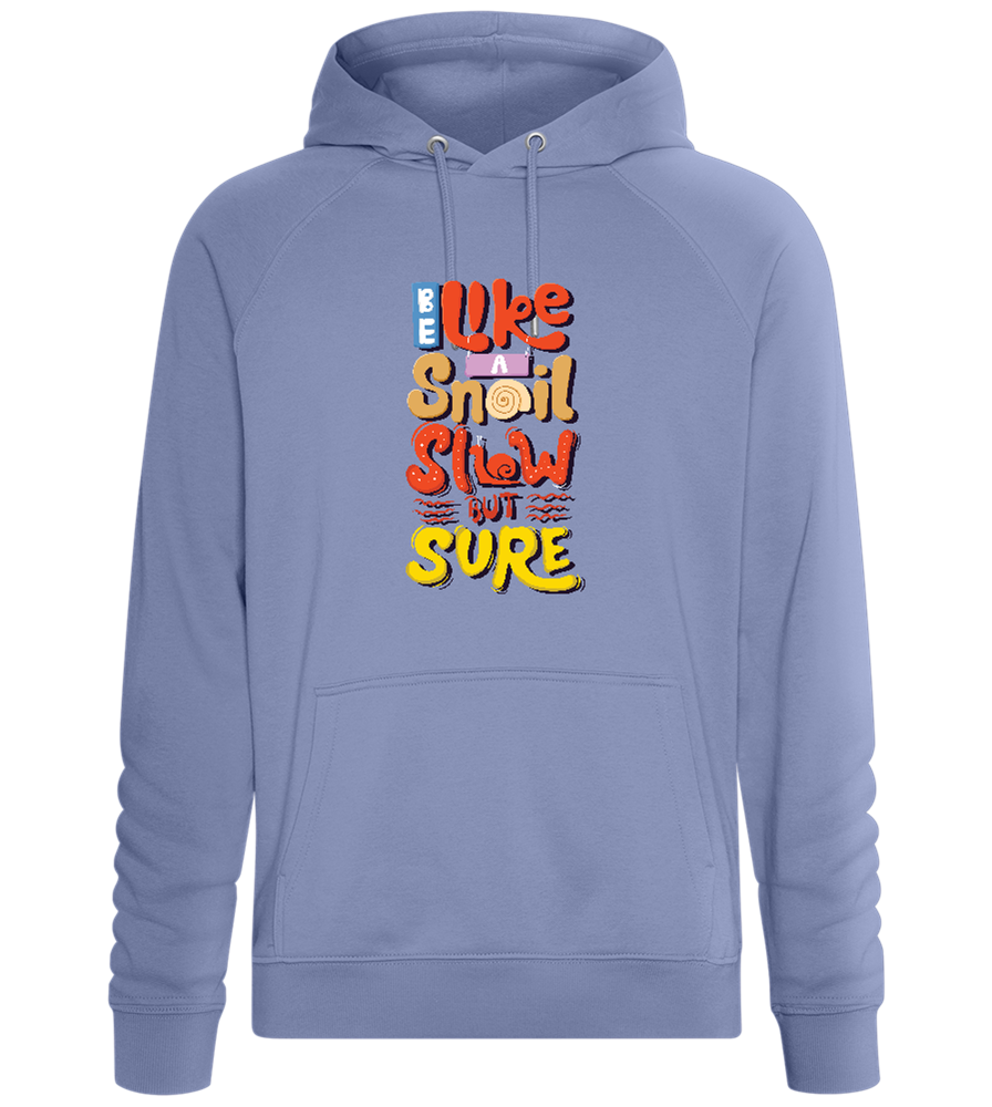 Slow but Sure Design - Comfort unisex hoodie_BLUE_front